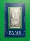 1 oz Pamp Suisse Lady Fortuna .999 Fine Silver Bar - In Assay Card - Free Ship
