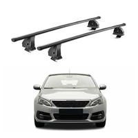 Stahl DachträGer FüR Peugeot 308 Ii SchräGheck Kombi 2013-2021 TÜV 2Tlg Schwarz