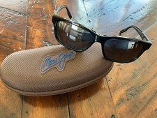 Maui Jim MJ284-02 EH BRAH Black Rectangle Sunglasses