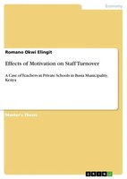 Romano Okwi Elingit | Effects Of Motivation On Staff Turnover | Taschenbuch