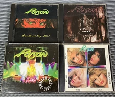 Poison 5 Disc CD Lot Native Tongue,Swallow This Live, Look What The Cat, Open Up