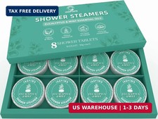Eucalyptus Mint Aromatherapy Shower Steamers 8 Count Essential Oil Relaxation