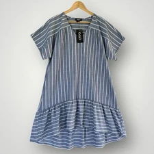 NWT Gigio Dress Blue Women Size M