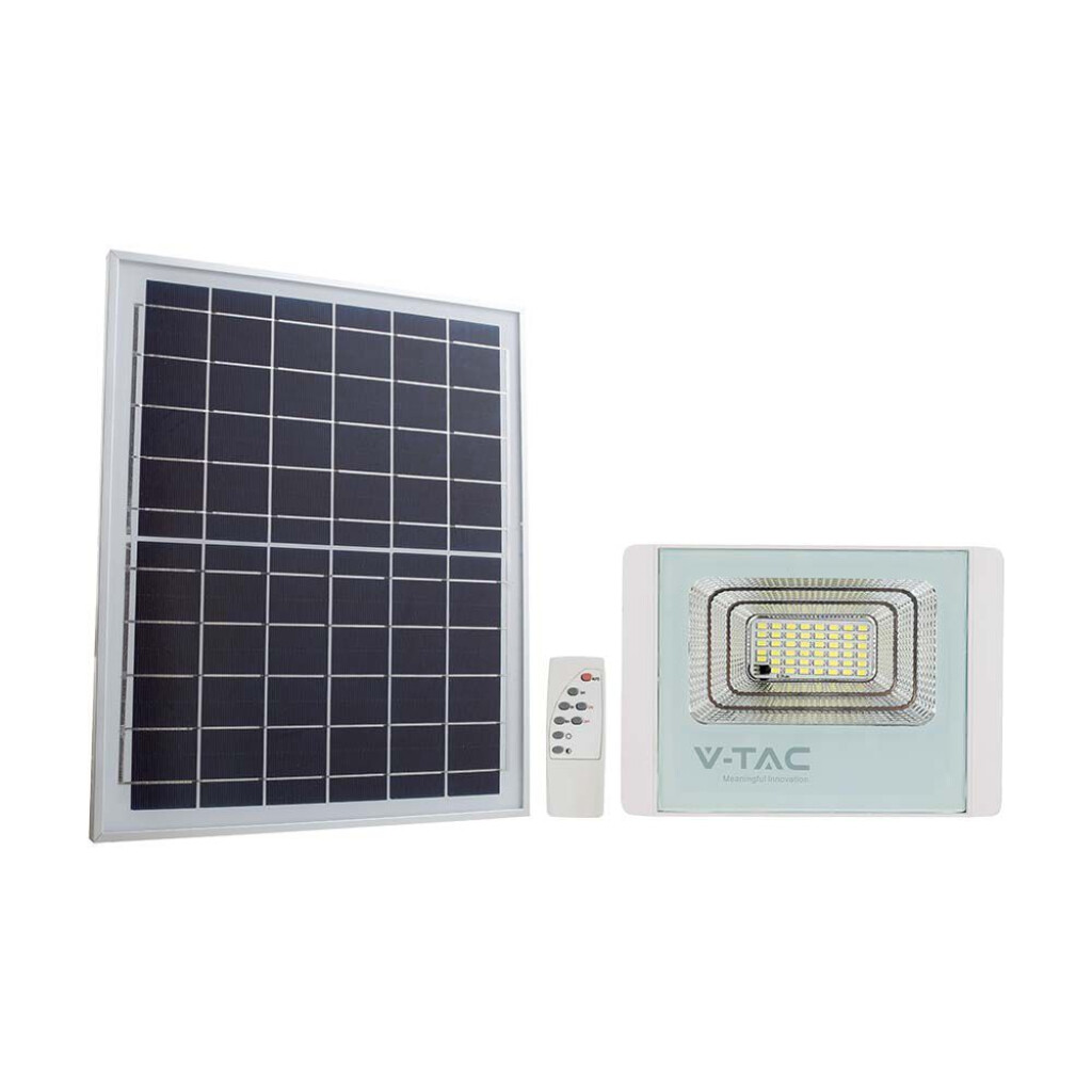 50w Led Solar Floodlight 4000k White Body