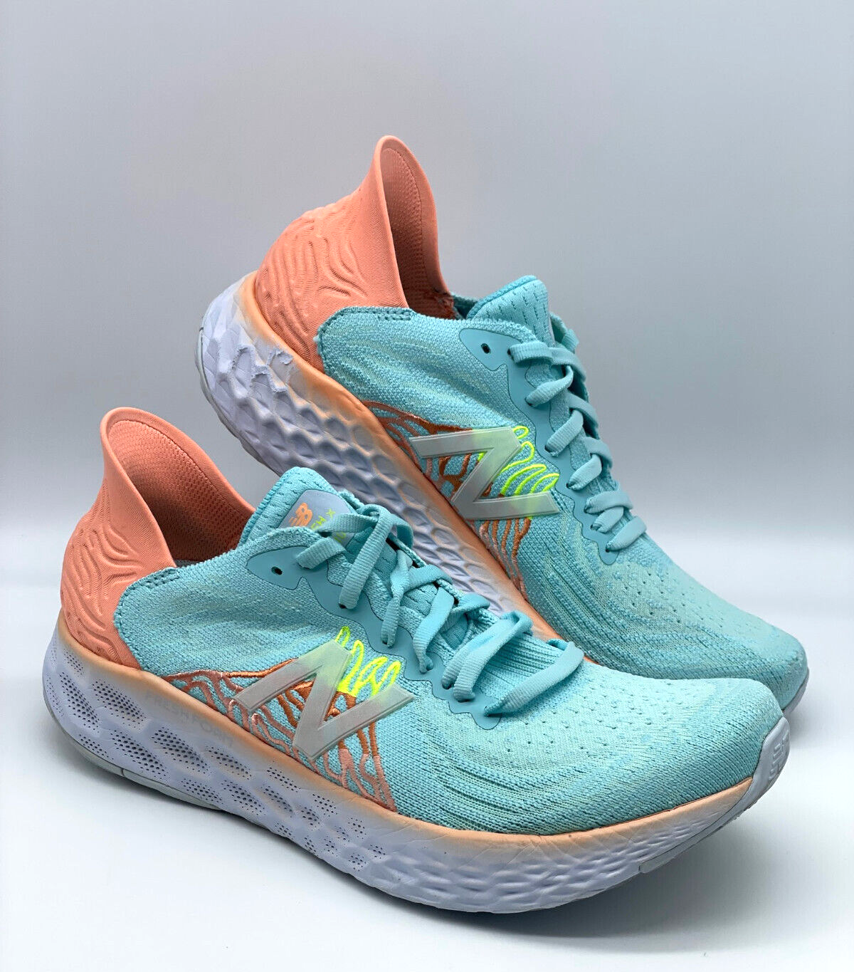 New Balance Women's Fresh Foam 1080 V10, Bali Blue/Ginger Pink Shoes Sz 9.5  | eBay