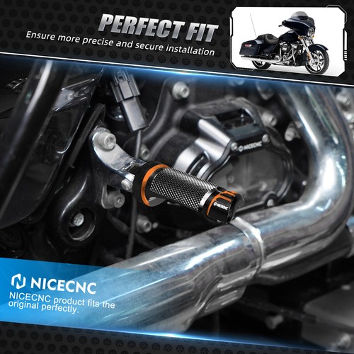 Left & Right Aluminum Foot Pegs For Harley Street Glide FLHX FLHXS FLHXSANV - Picture 6 of 11