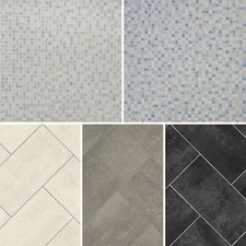 Samples - Herringbone & Mosaic Tile Style Vinyl Flooring