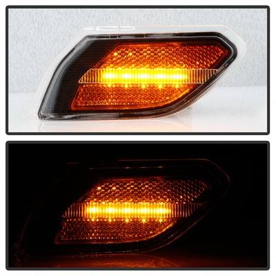 Spyder 5087836 Black LED Side Marker Lights for 2019-2020 Jeep 