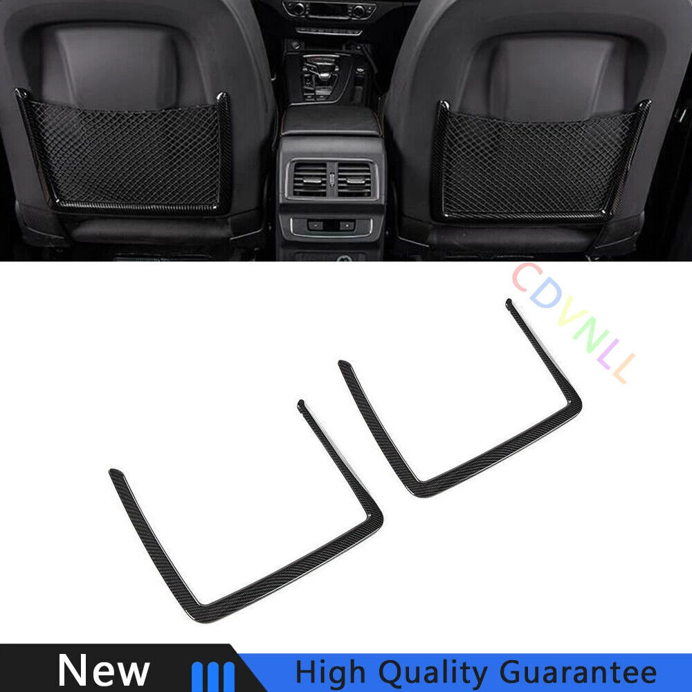 Fit For Audi Q5 2018 2022 Carbon Fiber Car Seat Back Net Pocket