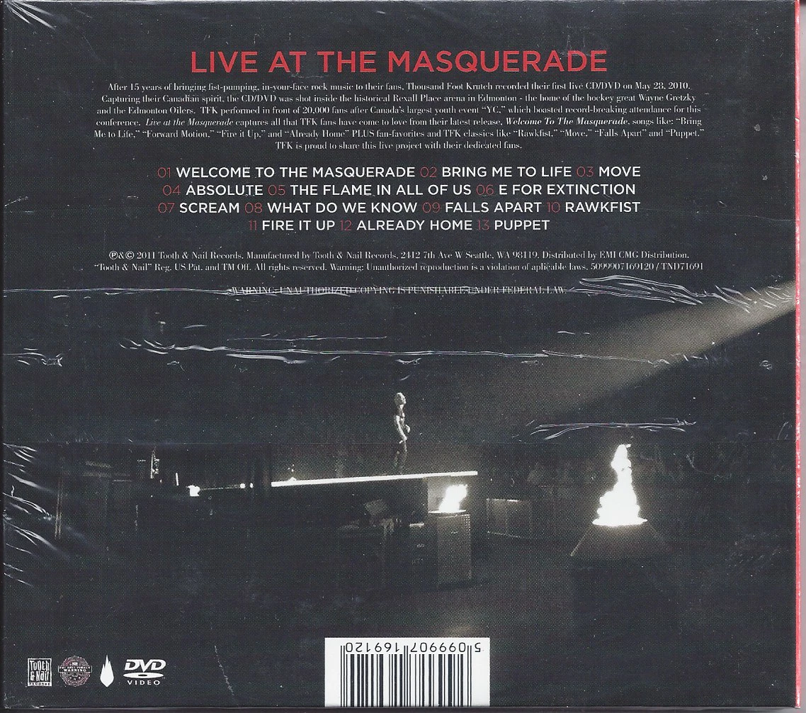 Thousand Foot Krutch-Live At The Masquerade CD/DVD Christian.