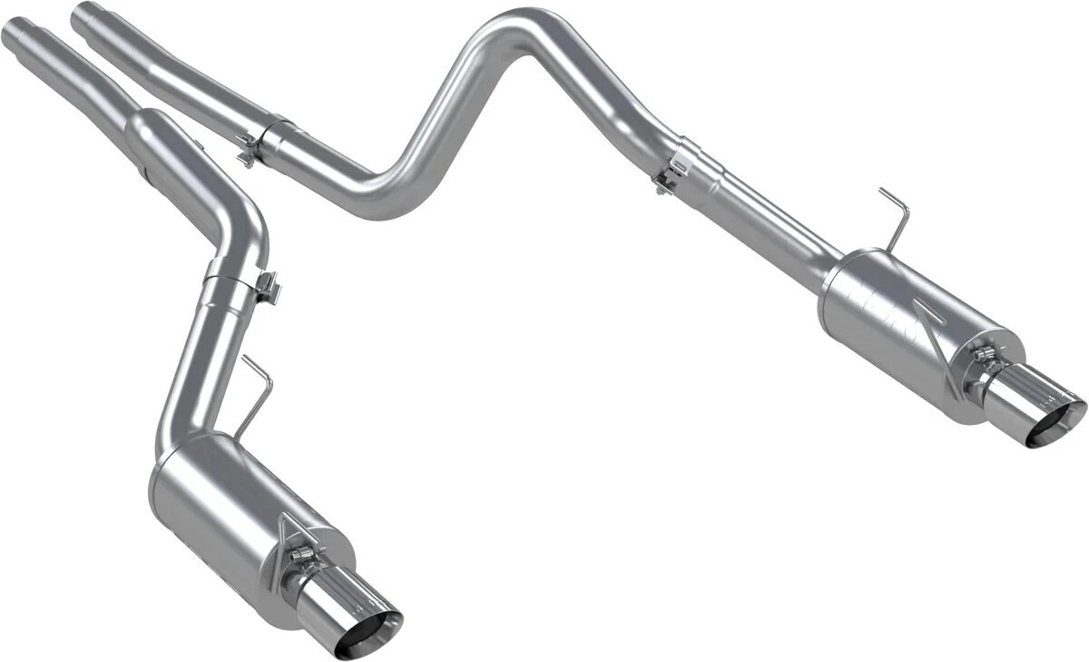 MBRP Cat-Back Street Profile Dual Rear Exit Exhaust SS Tip For Mustang 4.6L 5.4L