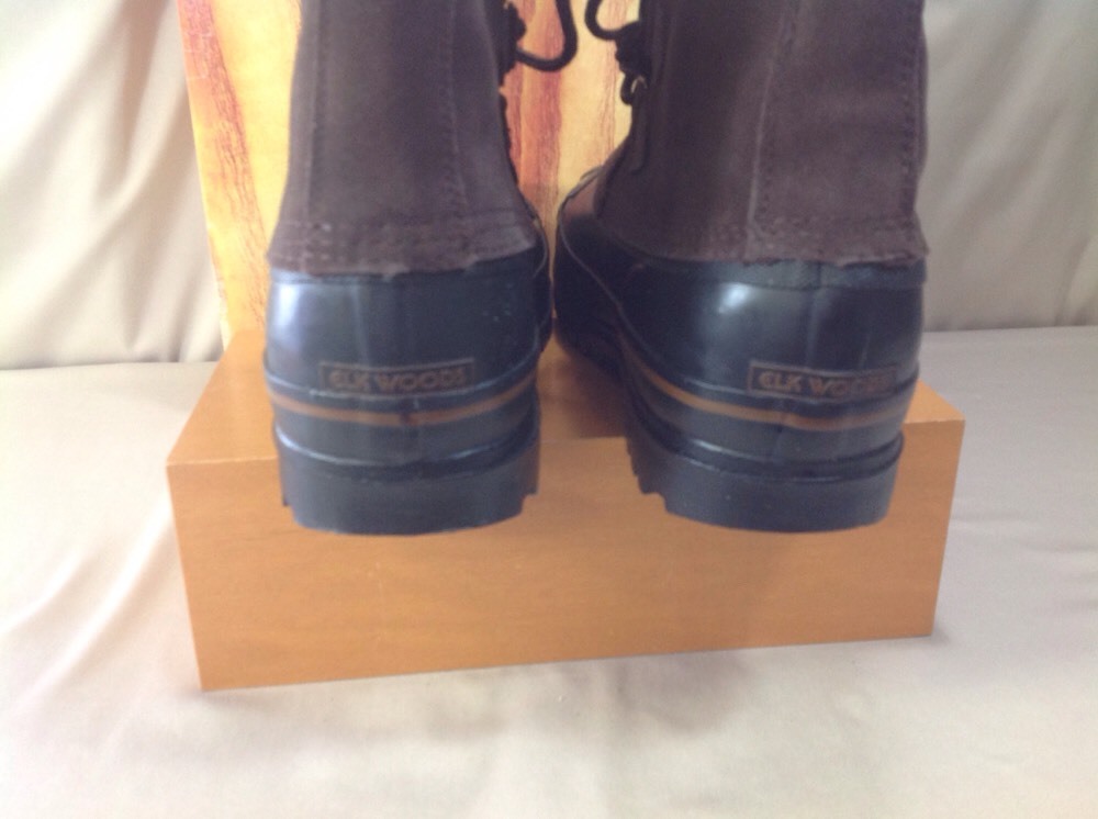Elk Woods Polar Boots Dark Brown Leather Waterproof 