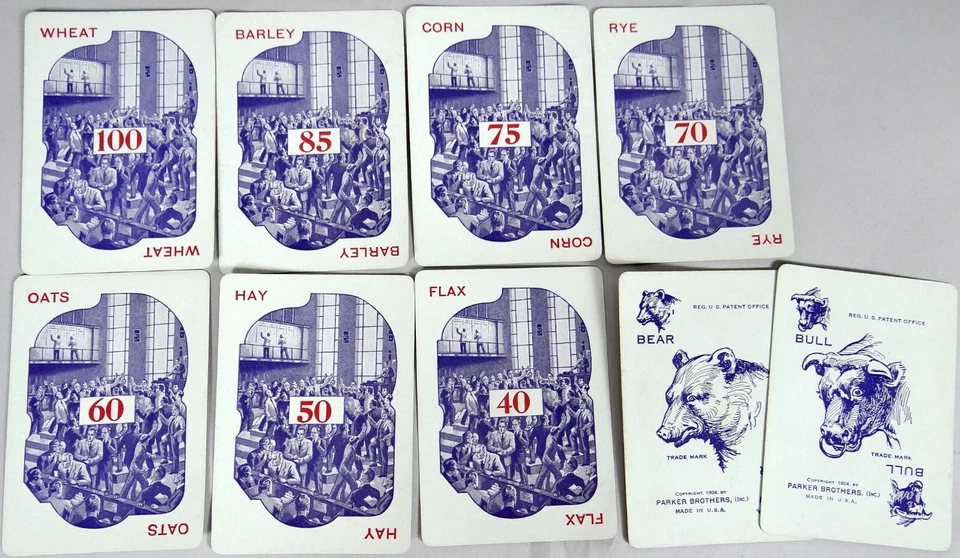 Antique Vtg Pit Card Game 1919 Finance Stock Exchange Game Complete Box Instruct - Image 2 of 4