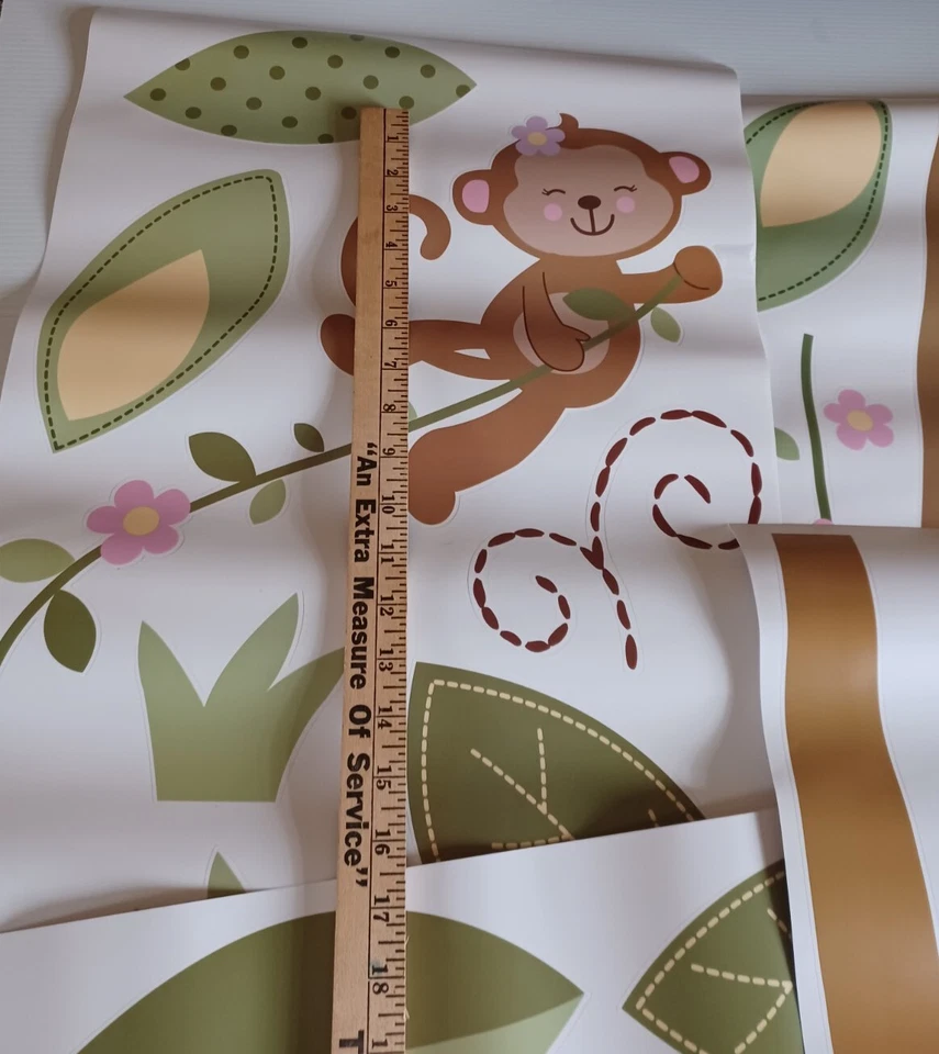 Calcomanía de pared grande Little Boutique JUNGLE GIRL nueva en paquete Foto 2 de 4