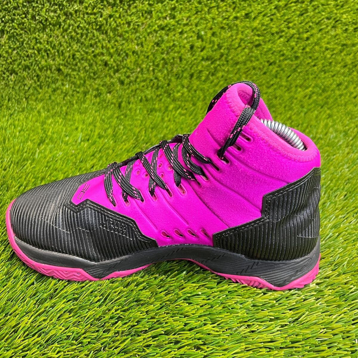 Under Armour Curry 2.5 Girls Boys Size 5Y Black Purple
