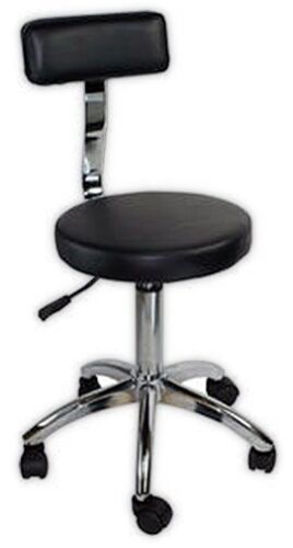 Hydraulic Stool With Backrest Beauty Salon Spa Massage Facial Chair ST002C BLACK - Picture 1 of 1