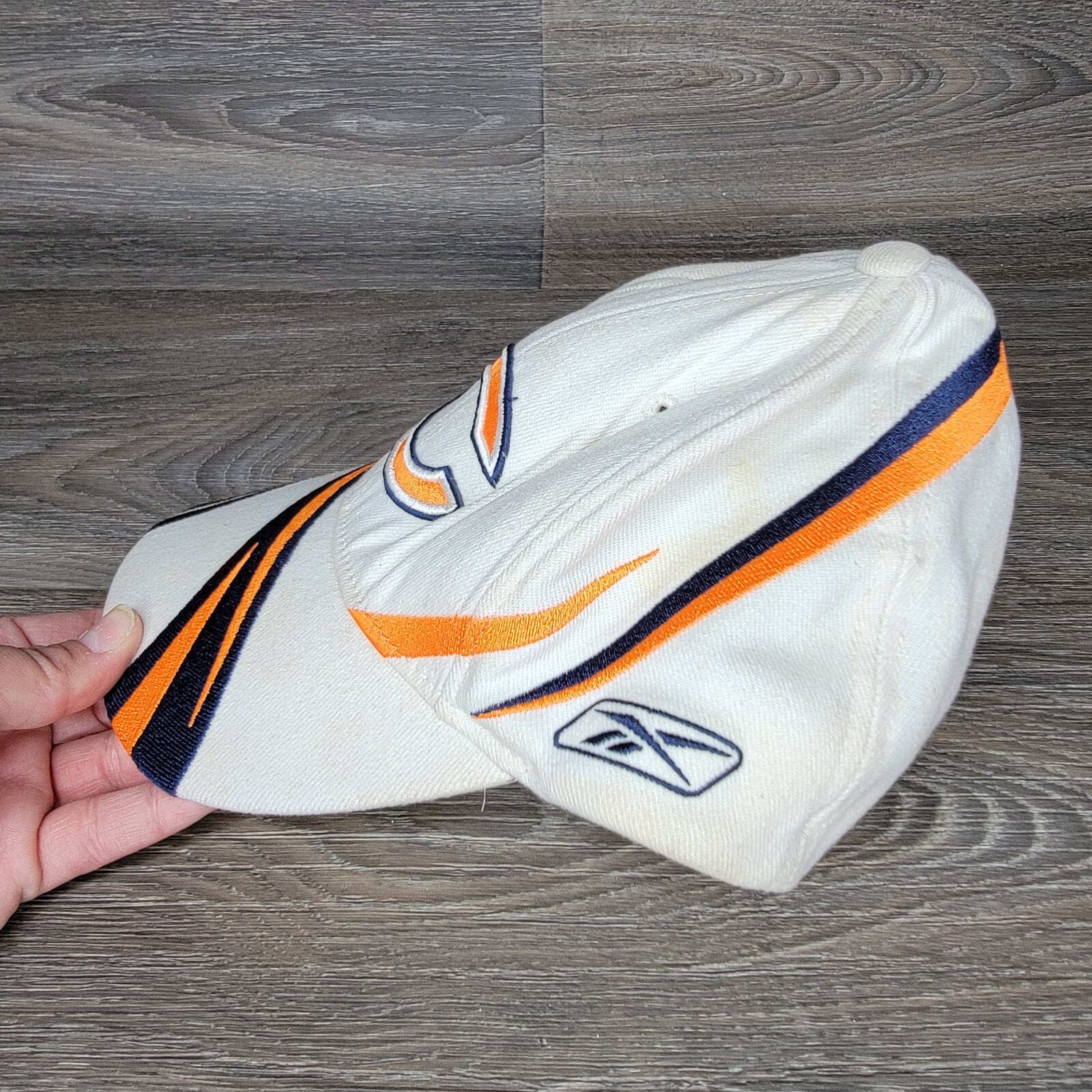 Vintage Chicago Bears Fitted Hat Cap NFL Football One Size READ Reebok thumbnail 13