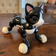 Spin Master Zoomer Kitty Tuxedo Cat Interactive Toy Works! No Charger Retired