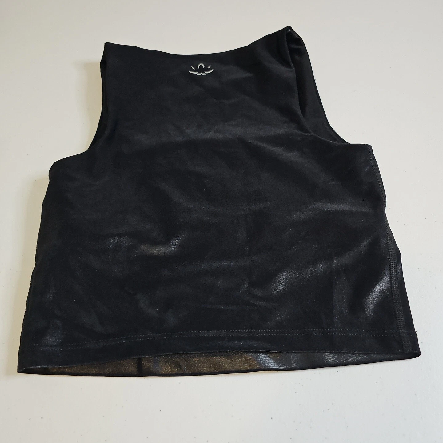 beyond-yoga metallic shimmer crop tank-top