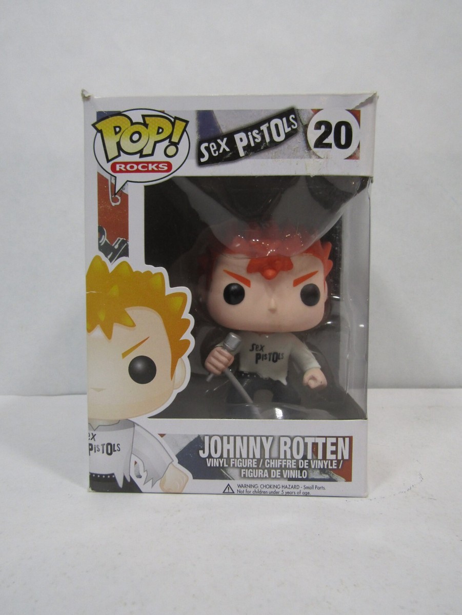 Funko pop ジョニー　ロットン Funko Pop Rocks 20 Johnny Rotten, Sex Pistols, Damaged Box