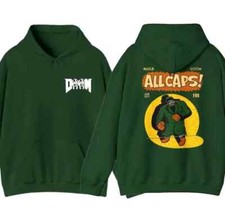HOT NEW  MF Doom Madlib All Caps Metal Face Forest Green ALL COLOR Hoodie S-5XL