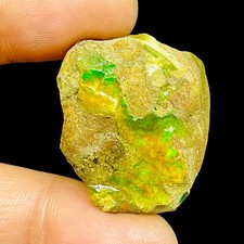 45.30 Cts Natural Opal Rough 31x25mm Huge Pendant Size Earth Mined Raw Gemstone