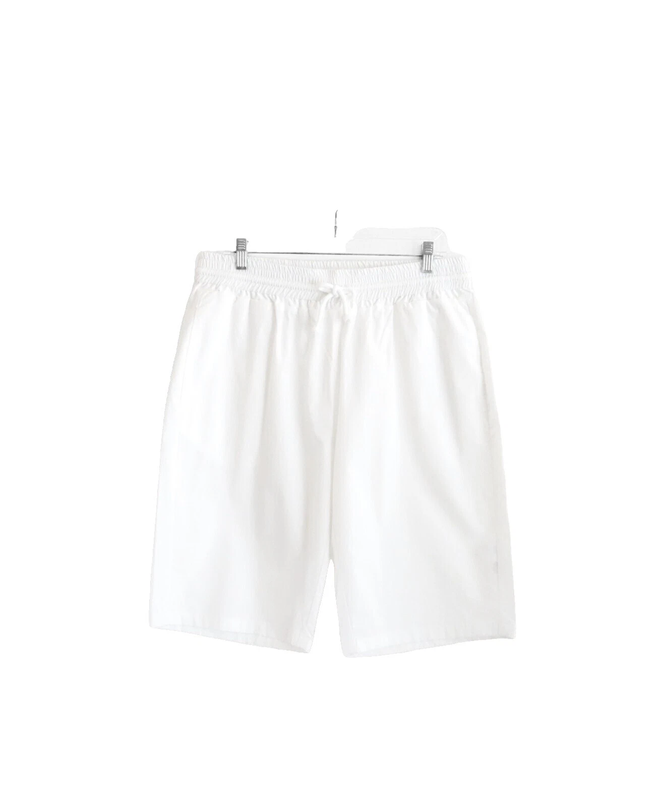 White Cotton Shorts for Women