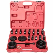 23Pcs Front Wheel Drive Bearing Removal Press Adapter Puller Pulley Tool Kit US