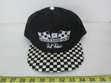 Vintage GM Goodwrench Fall Classic Hat Baseball Cap Black w White Checkered A8