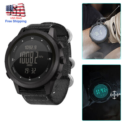*Men Outdoor Sport Tactical Smart Watch Altimeter Barometer Compass WristWatch