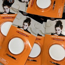 Hyde and EEK Boutique Halloween White Makeup Water Activated Face Paint Pot 3pc