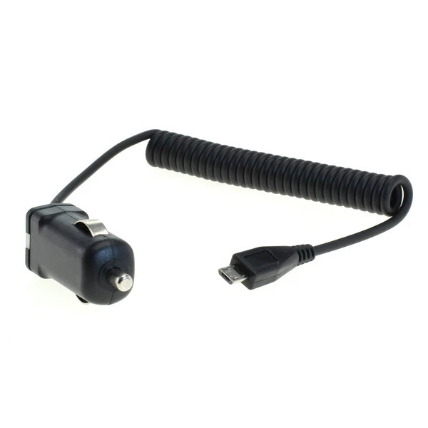 KfZ Ladekabel Micro USB 1A Spiralkabel schwarz Auto Ladegerät - Bild 3 von 3