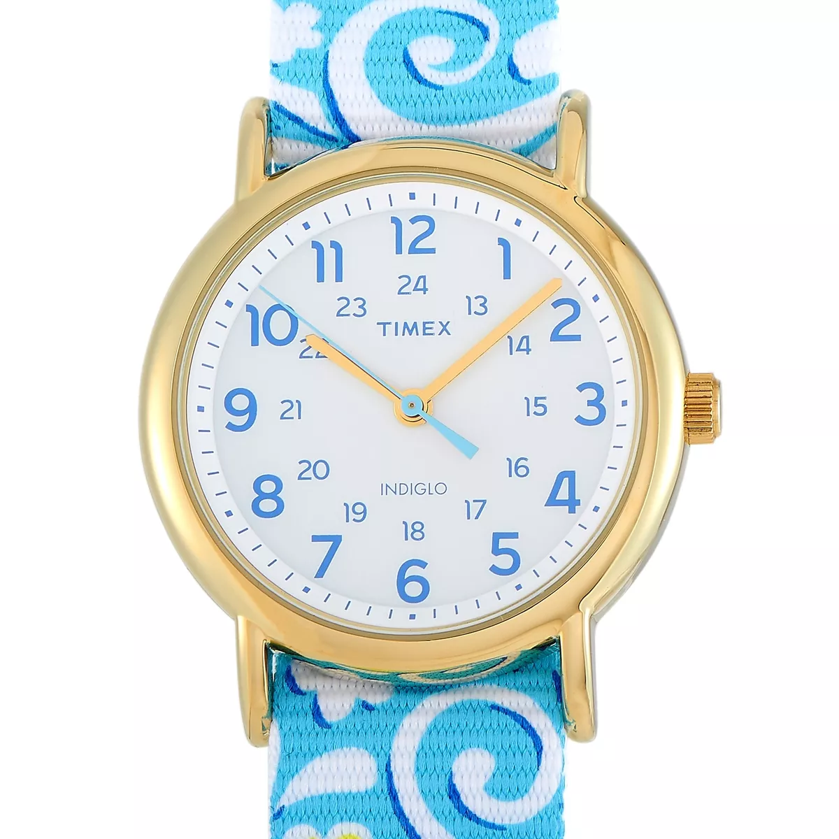 Timex Weekender Gold Tone Brass Watch TW2P90100