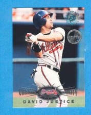1995 Topps Stadium Club Members Only Virtual Reality Card DAVID JUSTICE