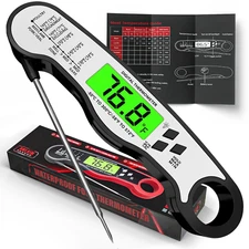 Meat Thermometer Digital - Fast Instant Read Food Thermometer for Cooking, Candy