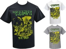 The Cramps Mens PSYCHOBILLY T-Shirt She Said Hasil Adkins Garage Punk Lux 80's