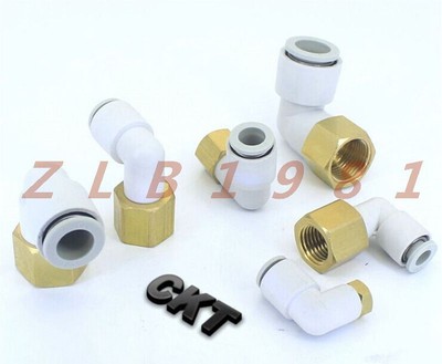 10PCS NEW- CKT Internal thread elbow pneumatic connector KQ2LF08-01S