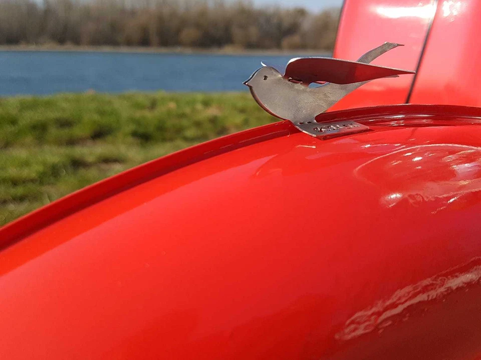 Kühlerfigur Schwalbe für Simson Schwalbe KR51/1 - KR51/2 - Kotflügel Lampenmaske - Bild 3 von 4