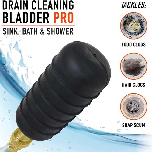 Drain Cleaning Bladder - Fits 3 Inch to 6 Inch Drain Pipes - Unclogs Stubborn - 第 4/6 張圖片