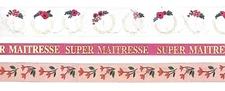 Ruban adhésif Washi-tape Super Maitresse 3 pièces