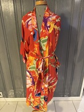 Natori Robe Bright Floral Print Size Small