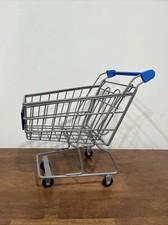 WALMART MINI METAL SHOPPING GROCERY CART, GREAT SHAPE DOLLS