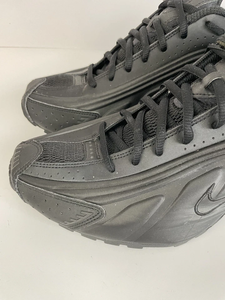 Nike Mens Shox R4 BV1111-001 Triple Black Running Sneaker Shoes Size 12 - Image 3 of 4