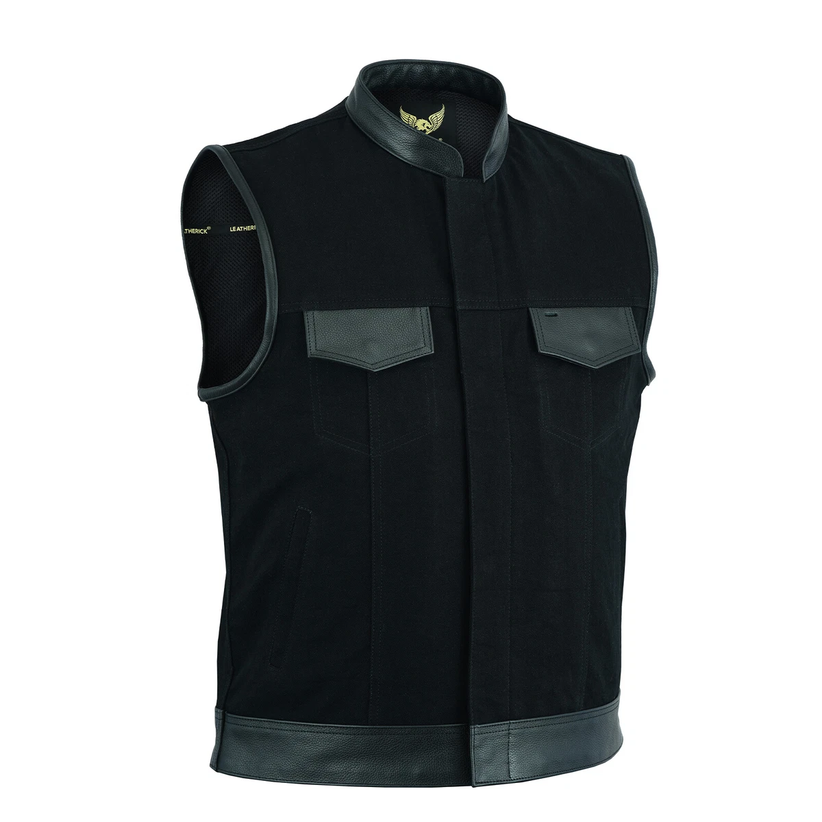 Nuovo Gilet Da Motociclista Sons Of Anarchy | Gilet In Vera Pelle - Foto 12
