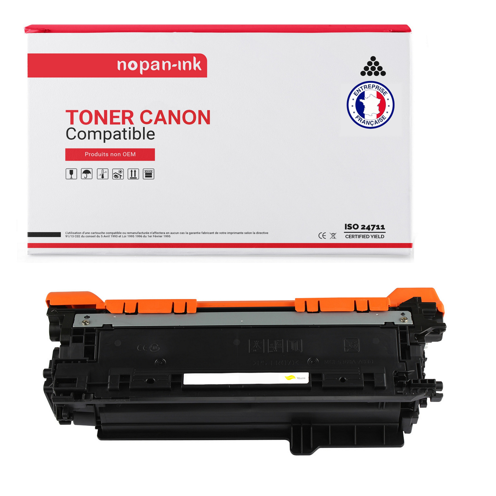 Toner EP723 Y jaune idéal pour imprimer les rapports d'agence Canon
