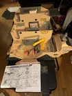 1987 HASBRO G.I. JOE ARAH 3 3/4" MOBILE COMMAND CENTER INCOMPLETE + BLUE PRINTS