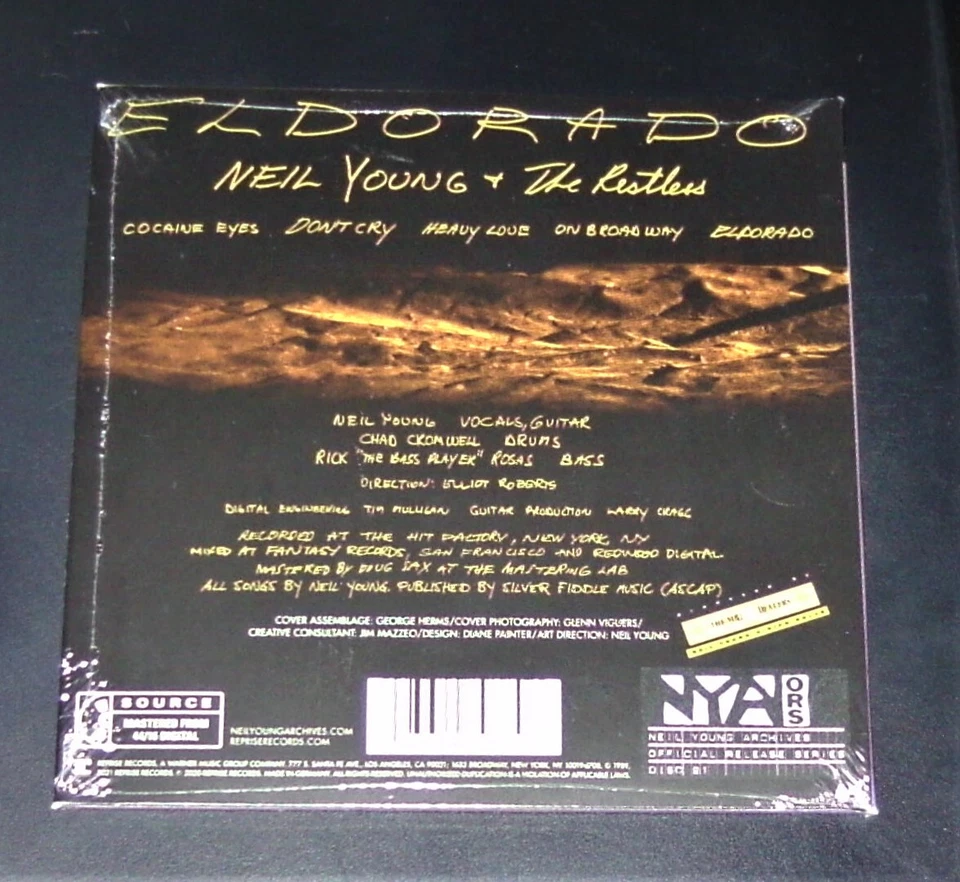 NEIL YOUNG & THE RESTLESS ELDORADO CD IM "DIGIPAK" SCHNELLER VERSAND NEU & OVP - Bild 2 von 3