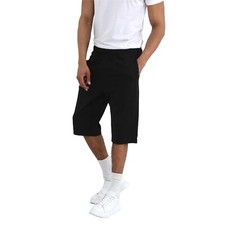 Mens Jogging Shorts Long Knee Length Baggy Cotton Jersey Bottoms Sizes S-2XL