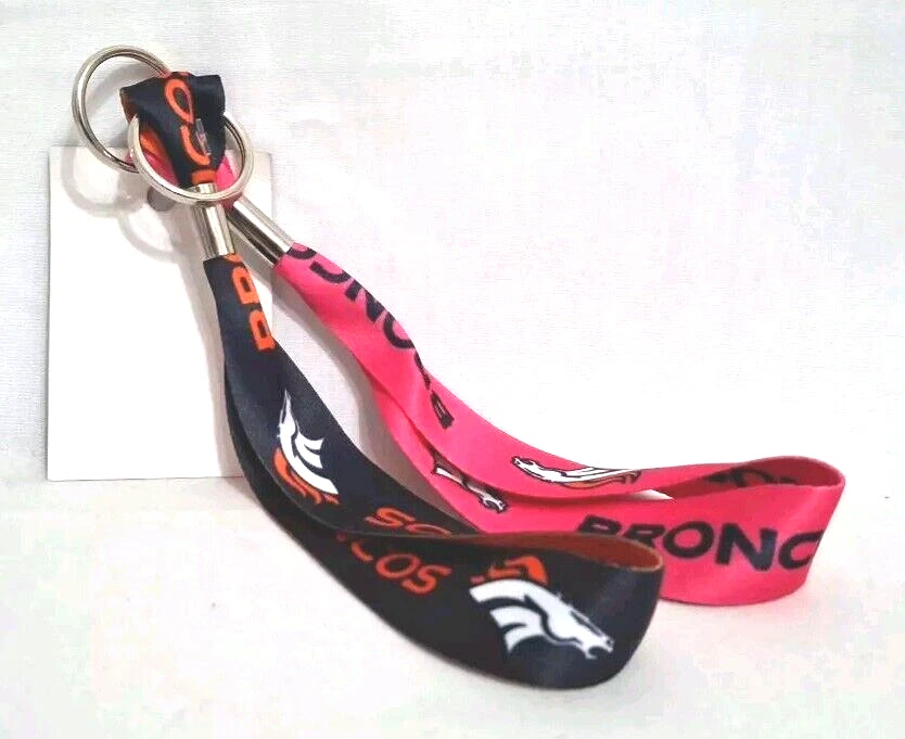 Win Craft NFL Teams Key Strap Wrist Keychain 8 inch His And Hers Denver Broncos - Image 2 of 4