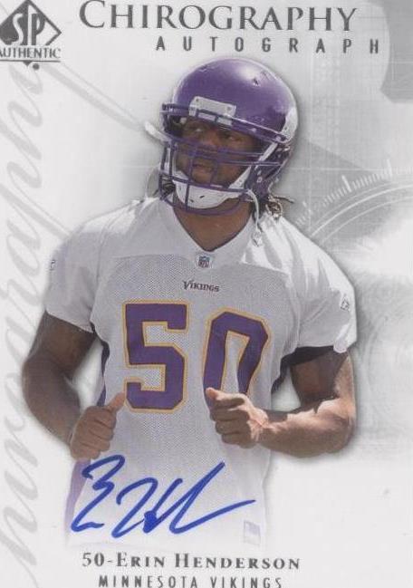 2008 SP Authentic Erin Henderson #CH-EH - 1 of 2
